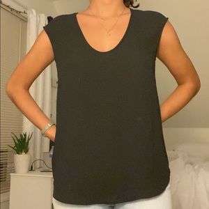Black Flowy J.Crew top